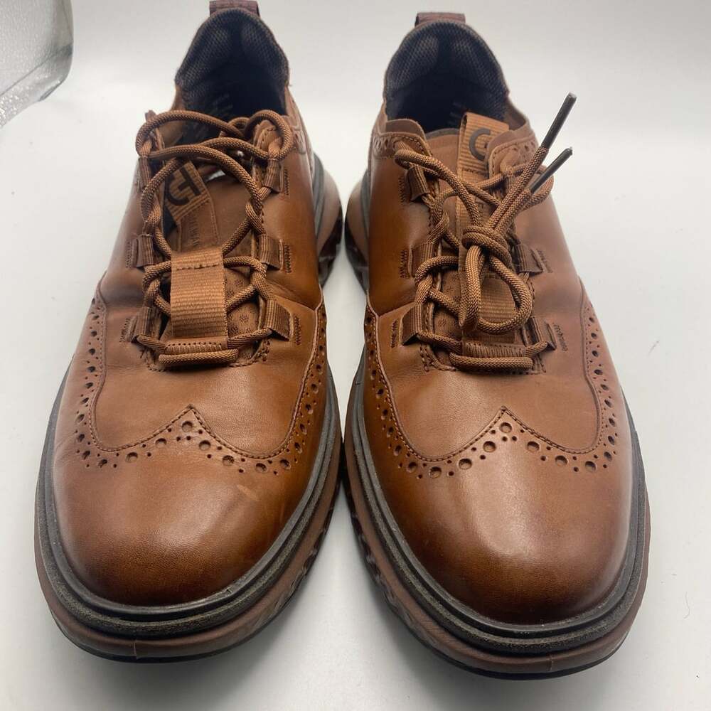 Cole Haan Wingtip Oxford Size 10.5M Brown Leather Casual Shoes (DS1029)